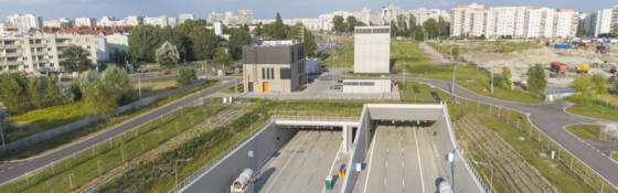 Tunnel under the Ursynów district
